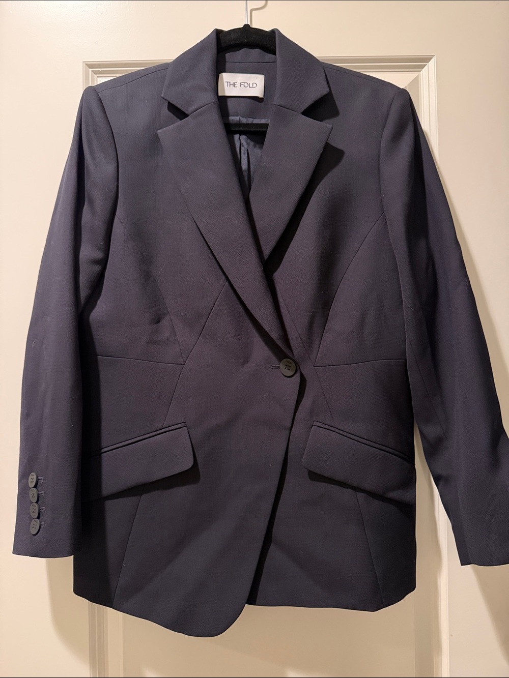 The Fold 365 Pure Wool Charlbury Jacket Navy - Picture 5 of 9